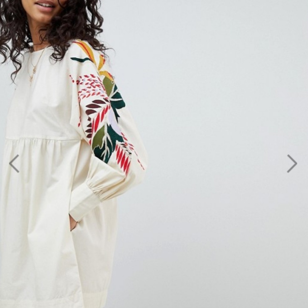 Free People Mini Obsessions Embroidered Dress